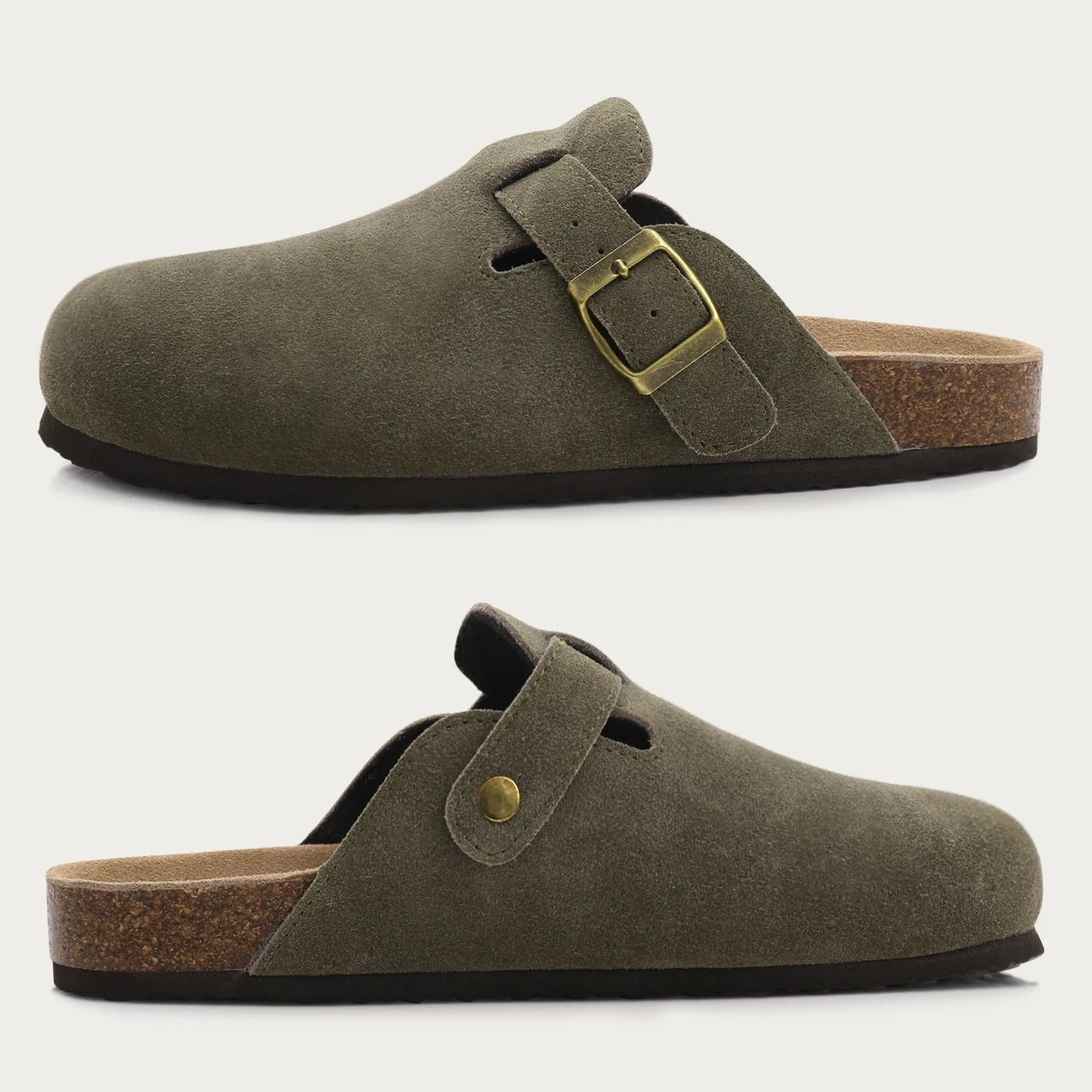 Suede klompen voor ultiem comfort en stijl