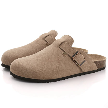 Suede klompen voor ultiem comfort en stijl