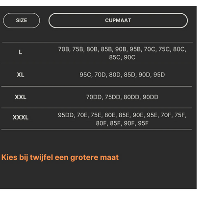 De comfort bh van Tink essentials